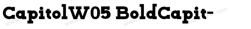 CapitolW05 BoldCapit字体转换